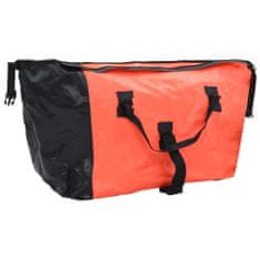 Greatstore kerékpár-utánfutó narancssárga/fekete táskával