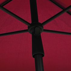 Greatstore bordó napernyő rúddal 210 x 140 cm