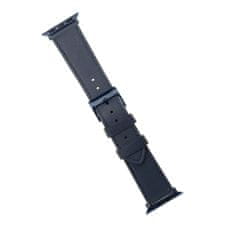 FIXED Leather Strap bőr óraszíj az Apple Watch 42mm/44mm készülékhez, kék FIXLST-434-BL