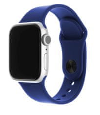 FIXED Szilikon szíj szett Silicone Strap az Apple Watch 42/44/45 mm-es órához, óceánkék FIXSST-434-OCBL
