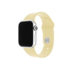 FIXED Silicone Strap szilikon óraszíj készlet Apple Watch 38/40/41 mm számára FIXSST-436-LIYE, világossárga