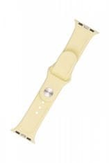 FIXED Silicone Strap szilikon óraszíj készlet Apple Watch 38/40/41 mm számára FIXSST-436-LIYE, világossárga