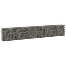 shumee horganyzott acél gabion fal fedéllel 300 x 30 x 50 cm