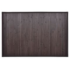 Greatstore 2 db sötétbarna bambusz fürdőszobaszőnyeg 60 x 90 cm
