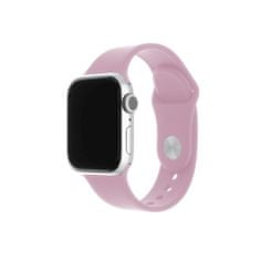 FIXED Silicone Strap szilikon óraszíj készlet Apple Watch 38/40/41 mm számára FIXSST-436-PISD, világos rózsaszín