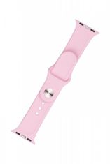 FIXED Silicone Strap szilikon óraszíj készlet Apple Watch 38/40/41 mm számára FIXSST-436-PISD, világos rózsaszín