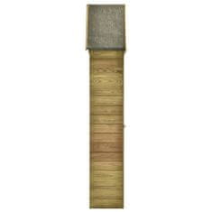 shumee kerti impregnált fenyőfa szerszámtároló ajtóval 77x28x178 cm