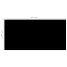 Greatstore fekete polietilén medencetakaró 488 x 244 cm