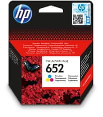 HP 652 tintapatron, Többszínű (F6V24AE)