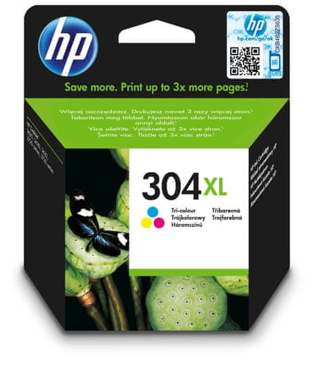 HP Tinta patron HP 304XL, színes (N9K07AE)