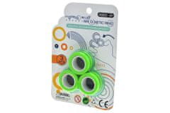 PARFORINTER Anti-stressz mágneses gyűrű, 3db, zöld