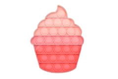 PARFORINTER Stressz elleni játék Fidget Pop It, Cookie, rózsaszín és piros