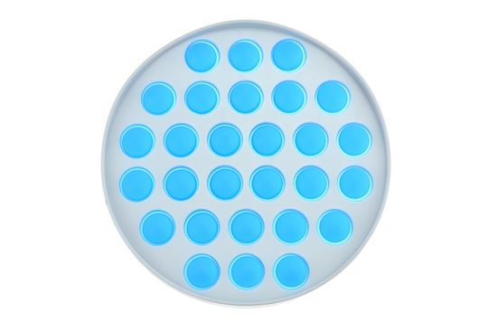 PARFORINTER Anti-stressz játék Fidget Pop It, csontváz, Kerék, kék