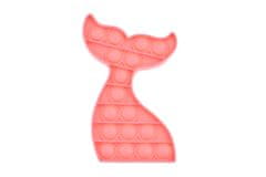 PARFORINTER Anti-stressz játék Fidget Pop It, sellő farok, rózsaszín