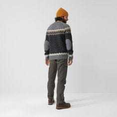 Fjällräven Övik Knit Sweater M, dark navy-terracotta brown, l