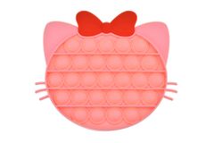 PARFORINTER Anti-stressz játék Fidget Pop It, Kitty Kitty, rózsaszín