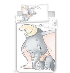Jerry Fabrics Ágynemű Dumbo szürke baba pamut, 100/135, 40/60 cm, 40/60 cm