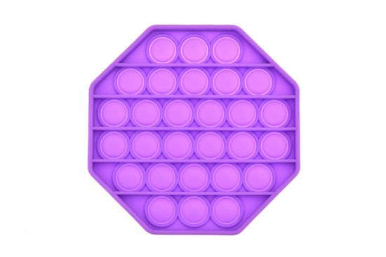 PARFORINTER Anti-stressz játék Fidget Pop It, nyolcszög, lila