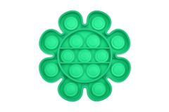 PARFORINTER Anti-stressz játék Fidget Pop It, virág, zöld