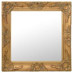 shumee aranyszínű barokk stílusú fali tükör 50 x 50 cm