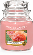 Yankee Candle SUN-DRENCHED APRICOT ROSE Közepes gyertya 411g
