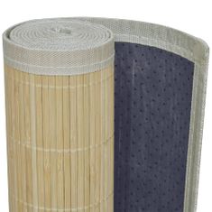 Greatstore Szögletes Természetes Bambusz Szőnyeg 120 x 180 cm