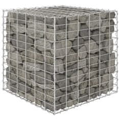 shumee kocka alakú acélhuzal gabion magaságyás 60 x 60 x 60 cm