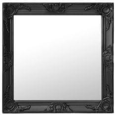 shumee fekete barokk stílusú fali tükör 60 x 60 cm