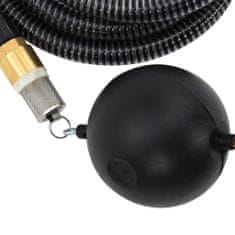 Vidaxl fekete PVC szívótömlő sárgaréz csatlakozókkal 1,1" 15 m 151065