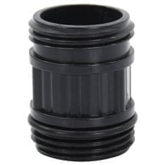 Vidaxl fekete PVC szívótömlő PVC csatlakozókkal 1" 10 m 151078