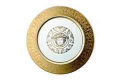 Rosenthal Versace ROSENTHAL VERSACE MEDUSA GALA GOLD tálalótál 33 cm