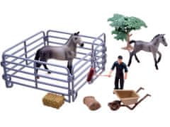 JOKOMISIADA A farmer ló és csikó, festett figurakészlet ZA2605