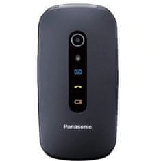 PANASONIC KX-TU466EXBE Dual SIM kártyafüggetlen mobiltelefon idősek számára összecsukható kivitel színes kijelző fekete