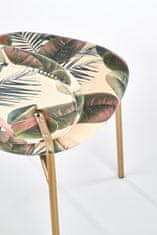 Halmar Étkező szék K398 - minta levelek / aranysárga