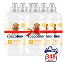 Coccolino Sensitive Cashmere & Almond öblítő, 6 x 1,45 l