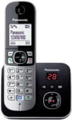 PANASONIC KX-TG6821PDB vezeték nélküli dect telefon kihangosítható üzenetrögzitős metálszürke