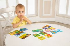 Farfarland Oktatási rejtvény - "Kinek a háza? (Dupla)". Színes puzzle kisgyermekeknek. Tanuló játékok gyerekeknek