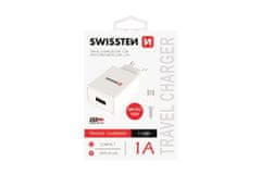 SWISSTEN Smart IC hálózati adapter Micro USB kábellel, 1x USB, 1 A