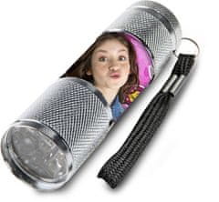 EUROSWAN Gyermek alumínium LED-es zseblámpa Soy Luna ezüst