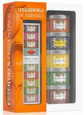 Kusmi Tea Essentials Teas ajándék szett szűrővel, doboz 5x25g
