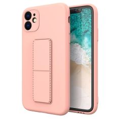 MG Kickstand szilikon tok iPhone 11 Pro Max, rózsaszín