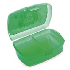 NICI Snack doboz , Bagoly, zöld színű