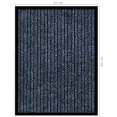 Greatstore kék csíkos lábtörlő 40 x 60 cm