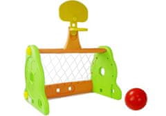 shumee Labdarúgás Goal Kosárlabda 2 az 1-ben gyerekeknek Green Orange