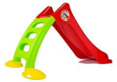 Lean-toys Kerti csúszda létrával gyerekeknek 424 zöld-piros