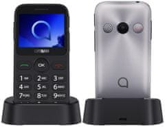 Alcatel 2019G Single SIM Senior kártyafüggetlen mobiltelefon 16MB 8MB metál szürke