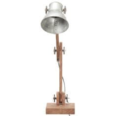 shumee ezüstszínű kerek ipari asztali lámpa 58 x 18 x 90 cm E27