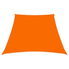 Greatstore narancssárga trapéz alakú oxford-szövet napvitorla 3/4 x 2 m