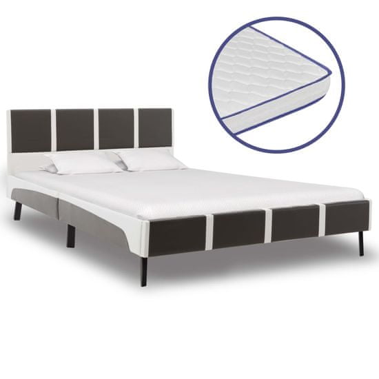shumee műbőr ágy memóriahabos matraccal 120 x 200 cm