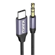 Kaku KSC-427 audio kábel USB-C / 3.5mm jack 1m, fekete